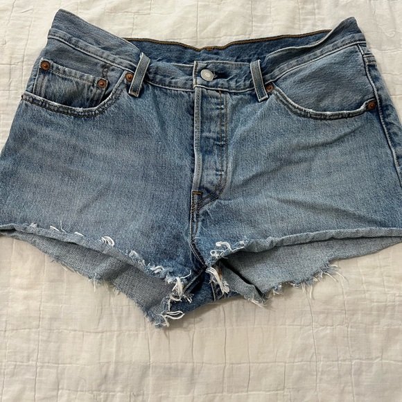 LEVIS 501 LOT OF 3 mid rise jean shorts size 29W - Picture 11 of 12